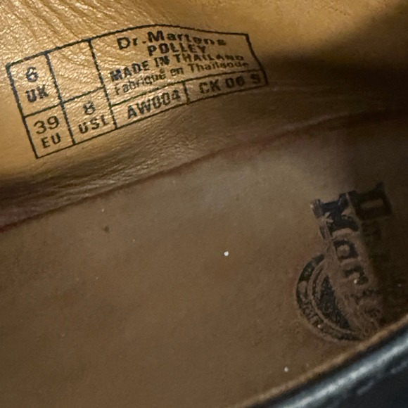 Dr. Martens Polley Black Smooth Leather T-Bar Mary Jane Shoes Womens 8 AW004 - Picture 6 of 6